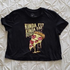Kinda Fit Kinda Fat Crop Tee